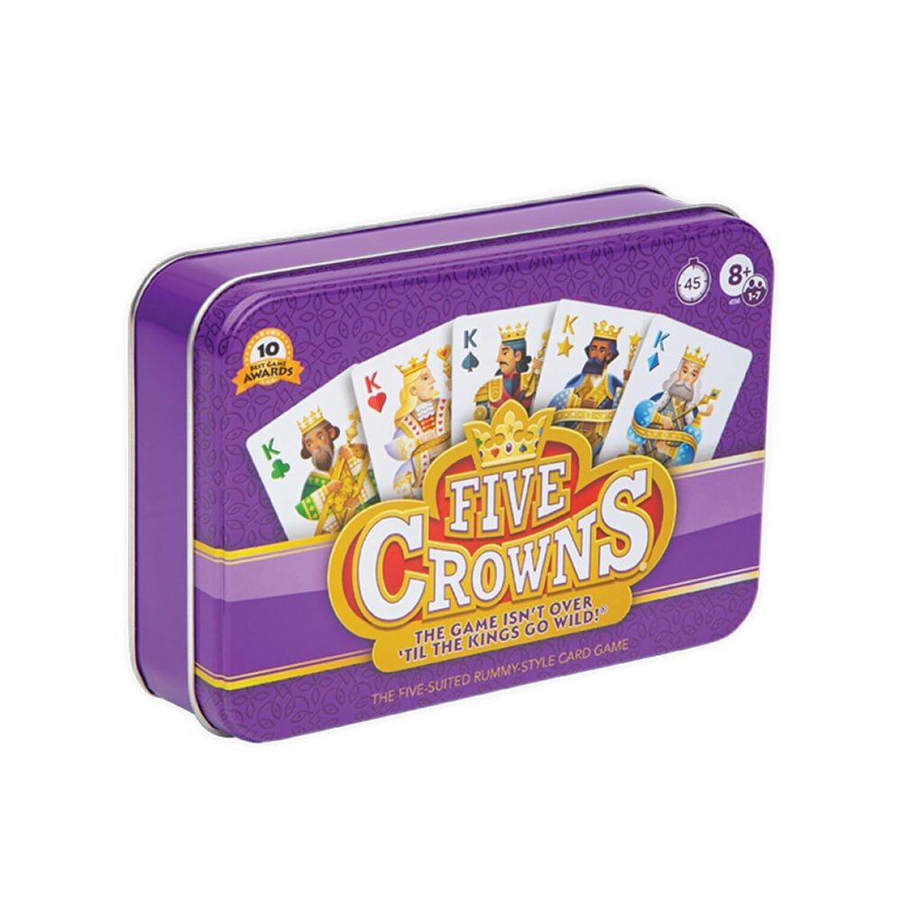 Five Crowns Collectible Tin – Card Game for Kids and Adults, Family Game Night
